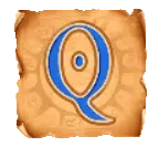 สัญลักษณ์ อักษร Q Eye of Cleopatra